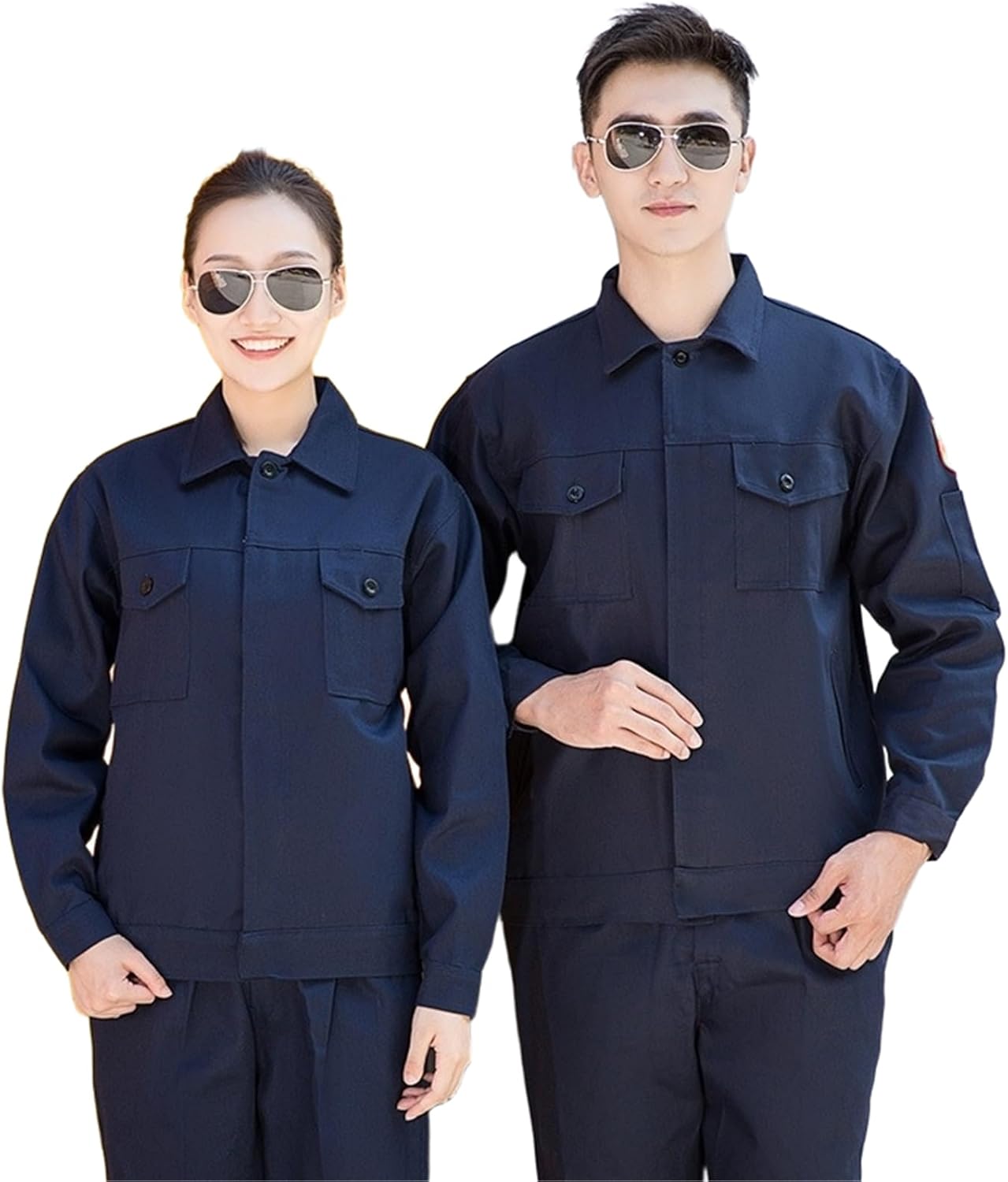 Men's Workshop Workwear Suit - Jacket and Pants Set for Spring Autumn Construction Sites