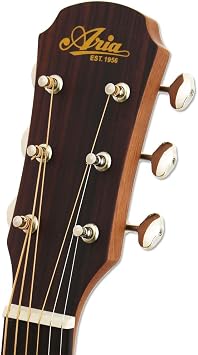 Aria Vintage 100 Series 6 String Parlour Acoustic Guitar Matte Natural (ARIA-131-MTN)