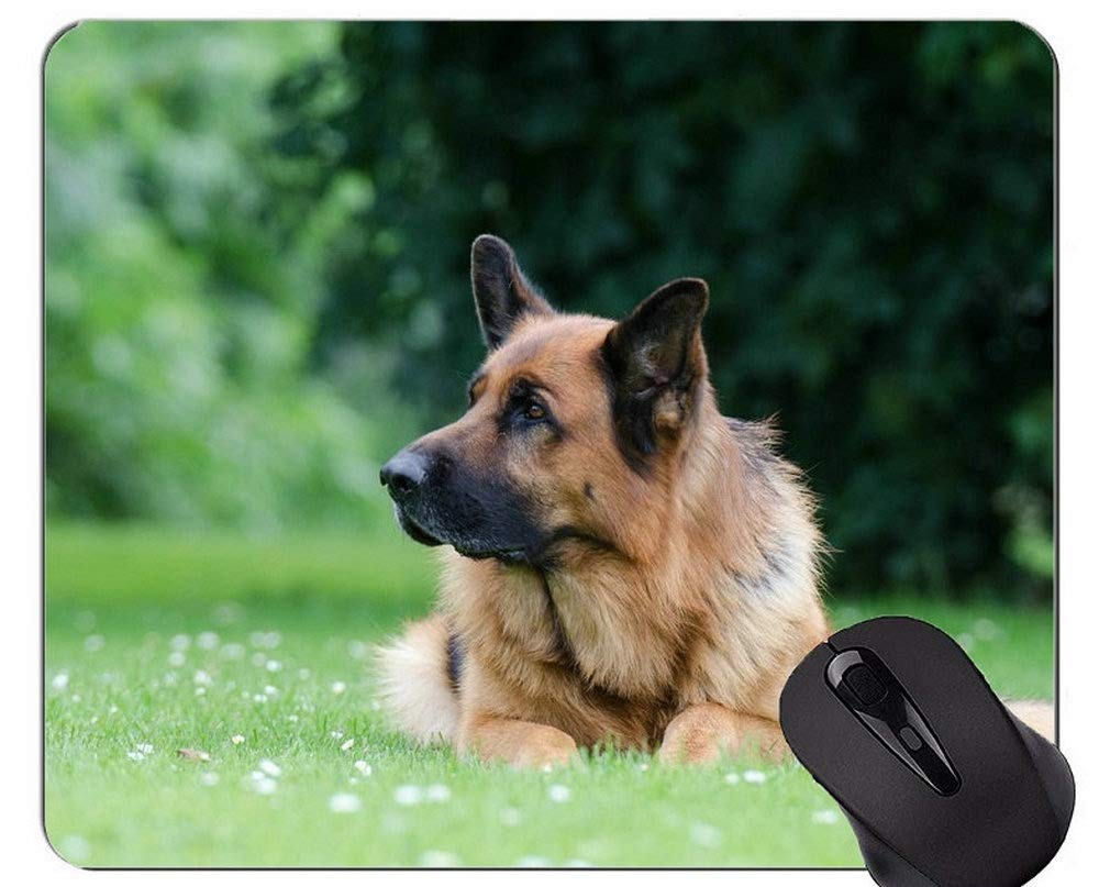 MIKKA Cute Dog Puppy Lie Ground Mouse Pad,German Shepherd Mous