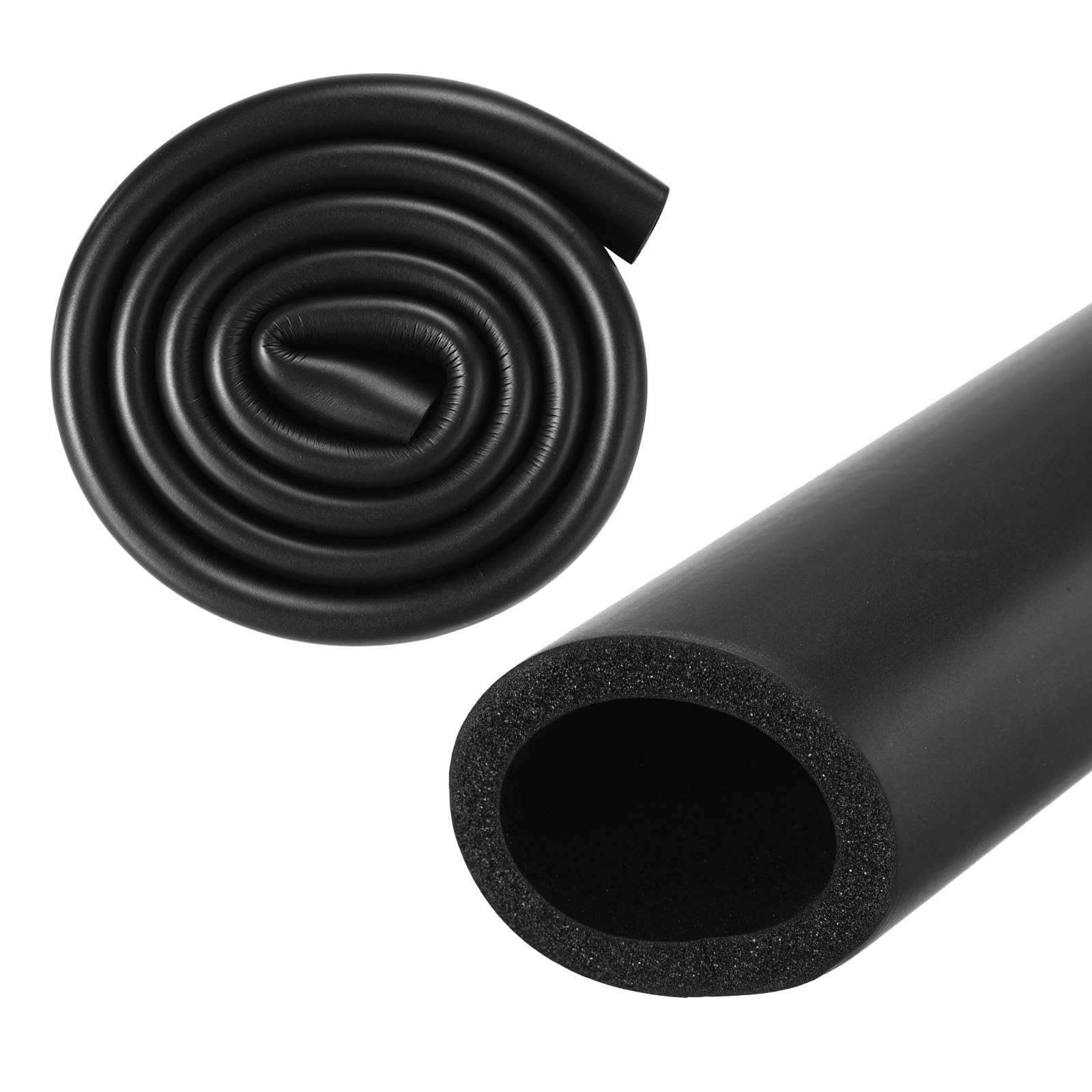 M METERXITY Pipe Insulation Foam Tube, 40mm ID 54mm OD 3.3Ft 1m Length, Soft Flexible Foam Tubing Pipe Foam Insulation for Handle Grip Support/Guitar