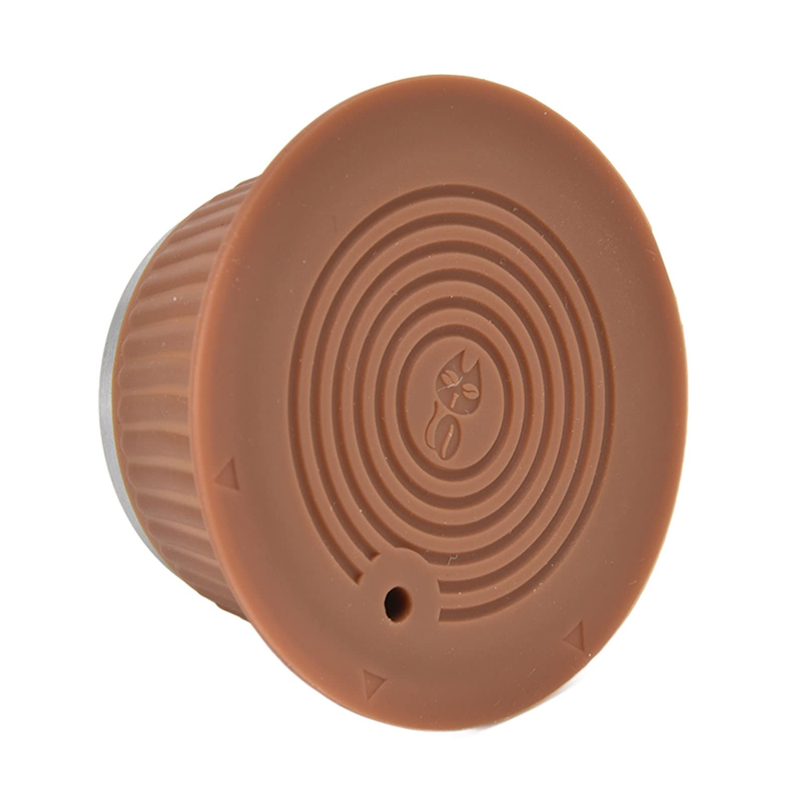Juego De Taza De Filtro De Cápsula De Café Reutilizable, Cápsulas De Café Reutilizables, Taza De Filtro De Cápsula De Café Reutilizable, Juego De Tamper De Goteo De Filtro Recargable(Coffee color)