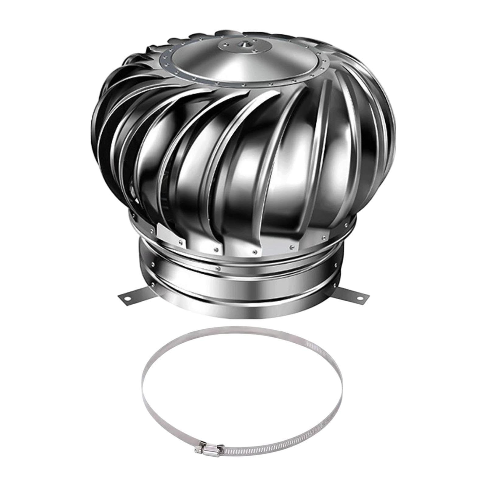 ECOMISTIQ® Attic Air Vent Air Outlet Factory Weatherproof Roof Ventilator Wind Turbines Style B|Exhaust Fans|Fans|Heating, Cooling & Air Quality
