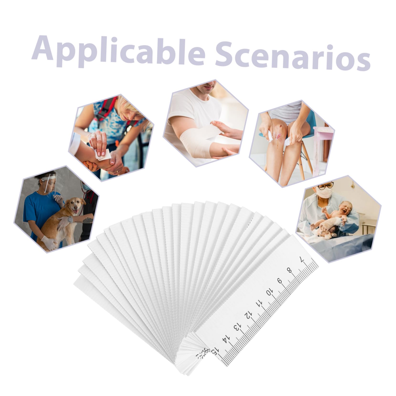 10 Set Metro A Nastro Di Carta Lungo 1 Metro Piccolo Metro A Nastro Retrattile Etichetta Nastro Biadesivo Resistente Righello Di Misurazione Per Uso Medico Più Forte È 100 Pezzi*10