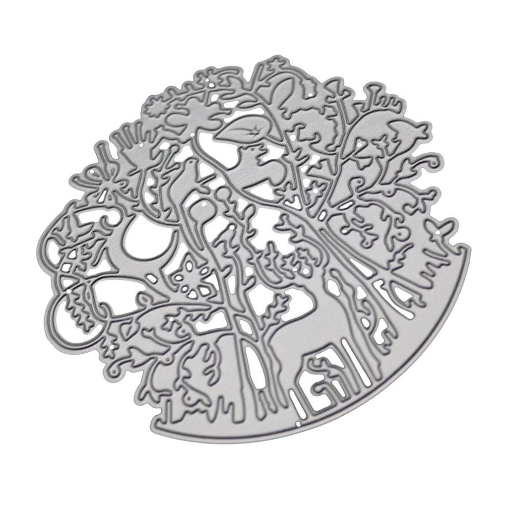 iHPH7 Cutting Dies Scrapbooking Paper Card Metal Die Cut Stencils #19071401R, Accessories for Big Shot and Other Cutter Machine(E)