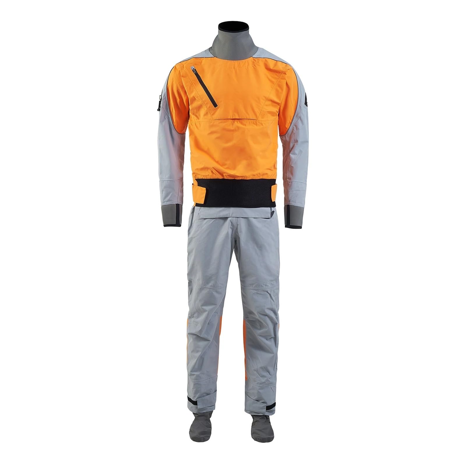 Trockentauchanzug 4-lagiger wasserdichter Kajak-Trockenanzug for Männer, einteilig, mit Latexdichtung for Driften