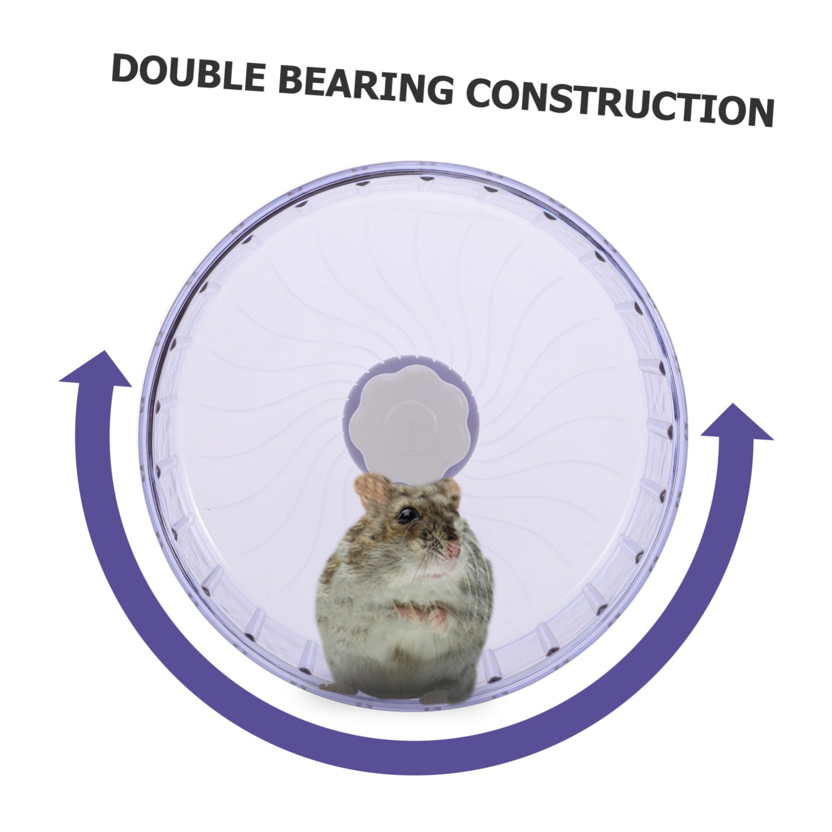 SUPVOX 5piezas Rueda De Ejercicio Silenciosa para Hámster Juguete para Mascotas Material De Plástico Resistente Diseño Ergonómico para Hámsters y Chinchillas Pastel