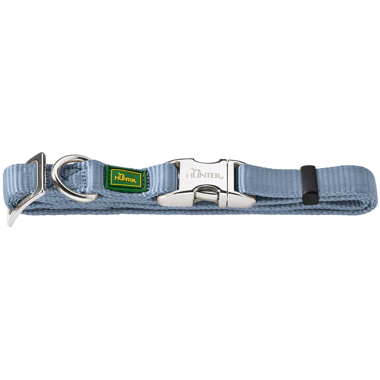 HUNTER Vario-Basic Collar Aluminium Strong, Size: M, Colour: Smoke Blue