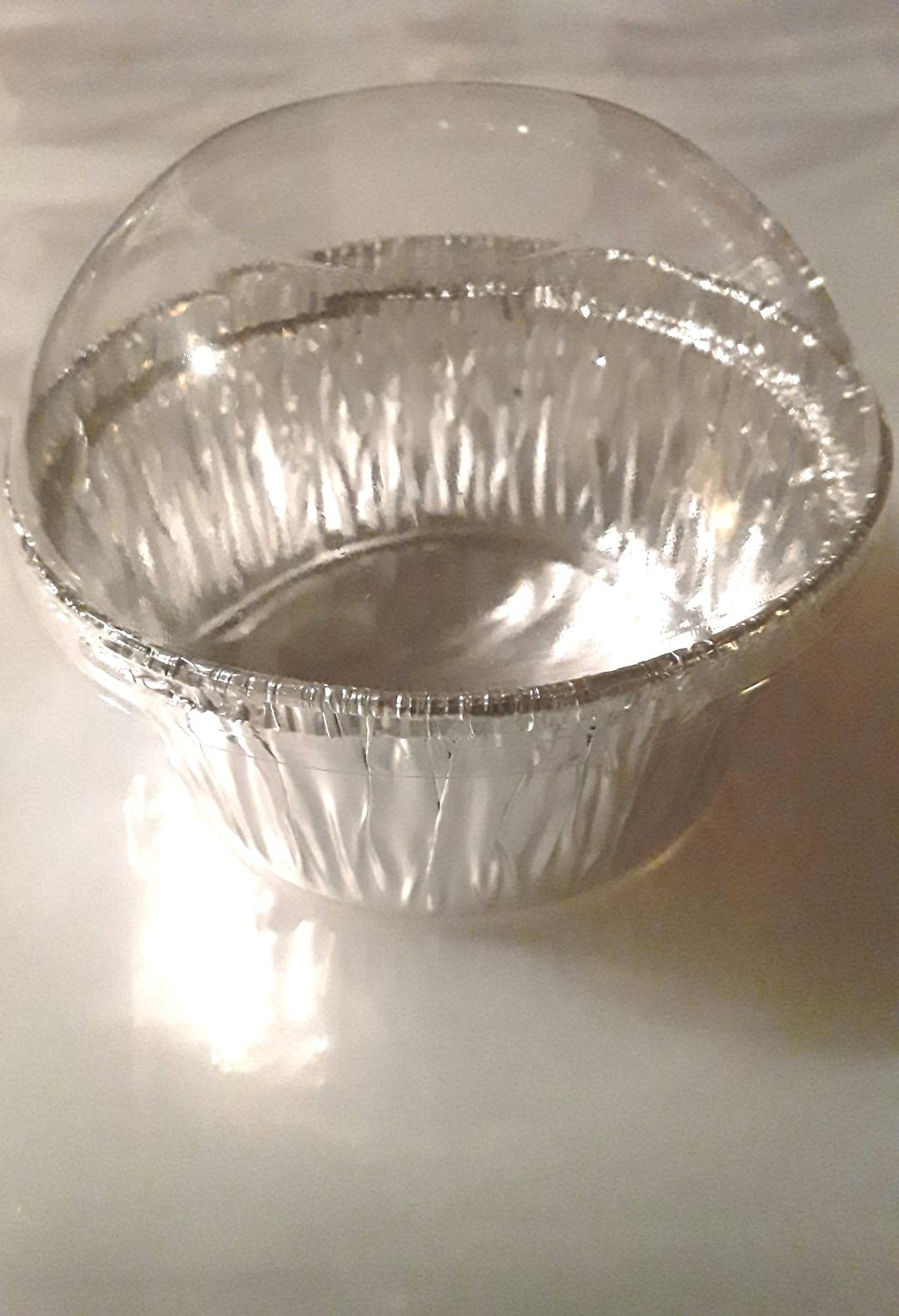 5oz Silver Color Aluminum Foil Baking Cups with Dome Lids, 25/Pack (25)