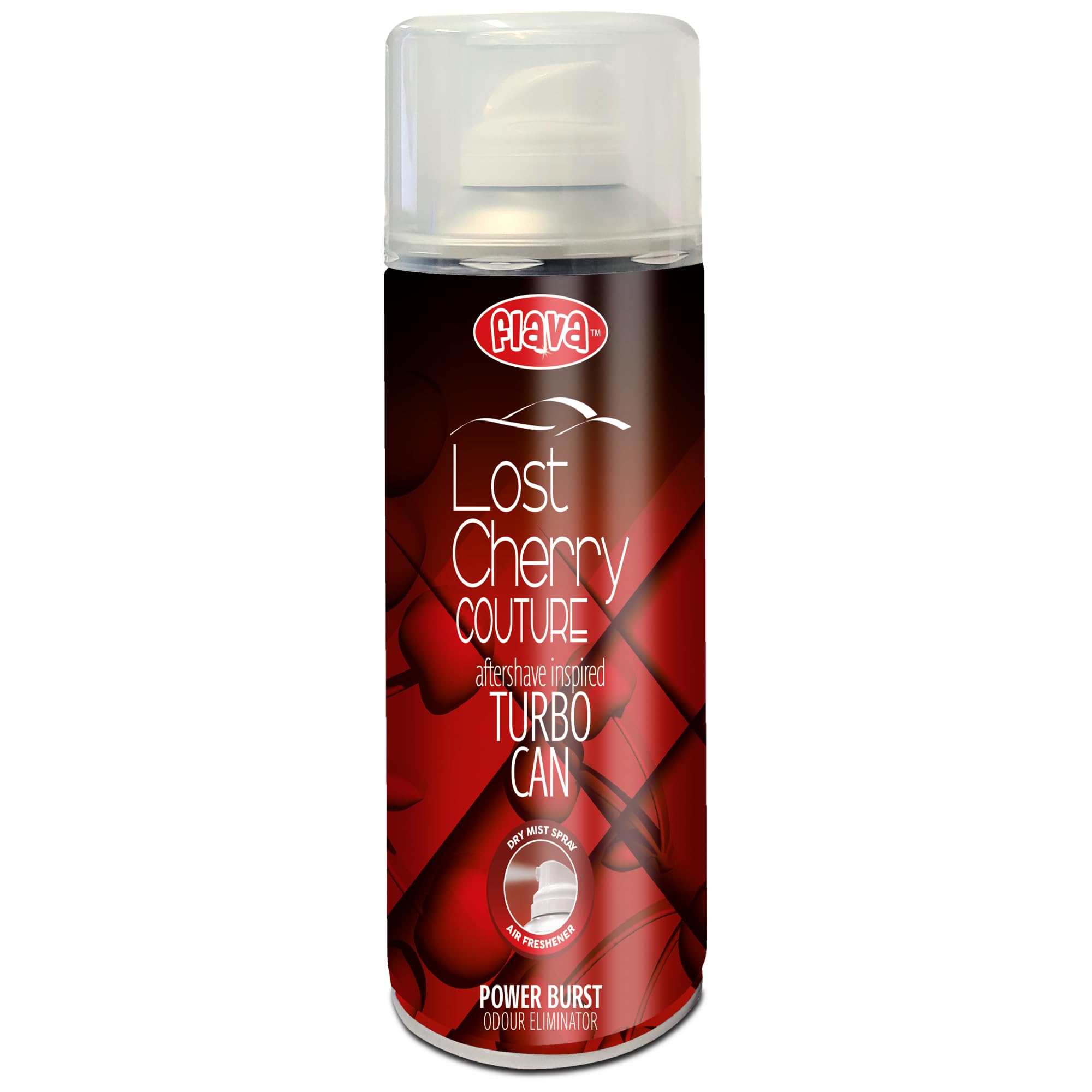 Lost Cherry Couture Car Air Freshener Spray Turbo Can – Strong, Long Lasting Odour Eliminating Air Freshener Spray – Cherry Scented Air Freshener Car Accessories for Men and Women - 400ml, 1 Pack