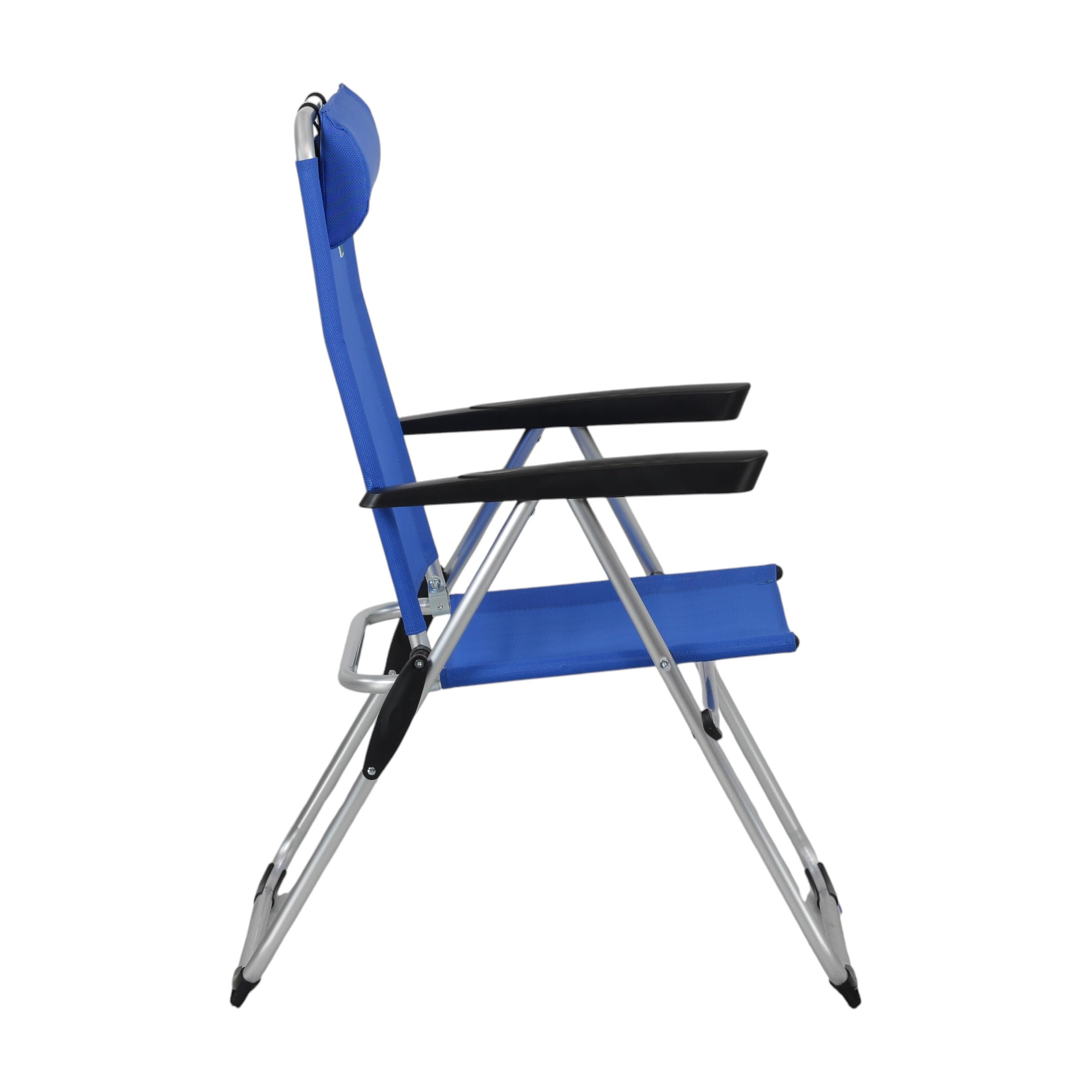 Totò Piccinni Spiaggina RIVA Alluminio Textilene 7 Posizioni (Blu 1Pz)