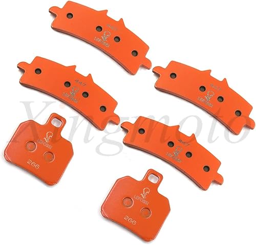 Miniatura 2 de NBX- (FA447 FA266) Reemplazo de pastillas de freno para compatible con Kawasaki Ninja 1000 H2 H2R 2015-2017 Fibra de carbono delantera trasera /