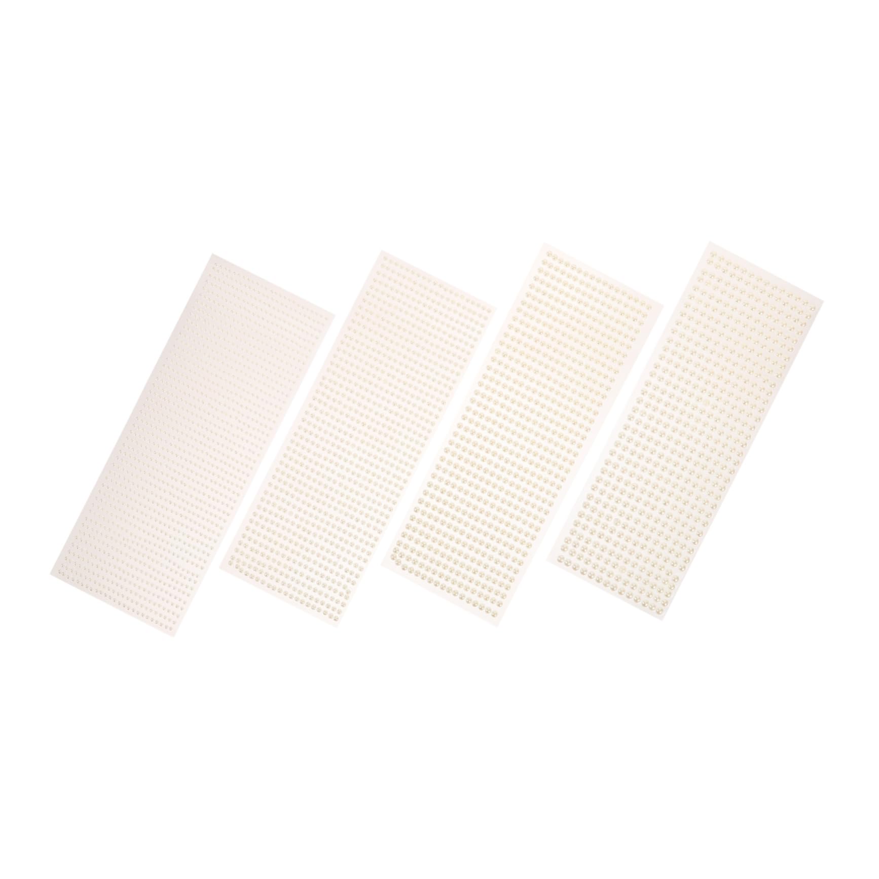 HOMSFOU 5 Set Adesivi Perline Autoadesivi per Trucco E Decorazioni Fai da Te Perghie E Arte del Decorazioni Perline per Look E Creativo 4 Fogli * 5