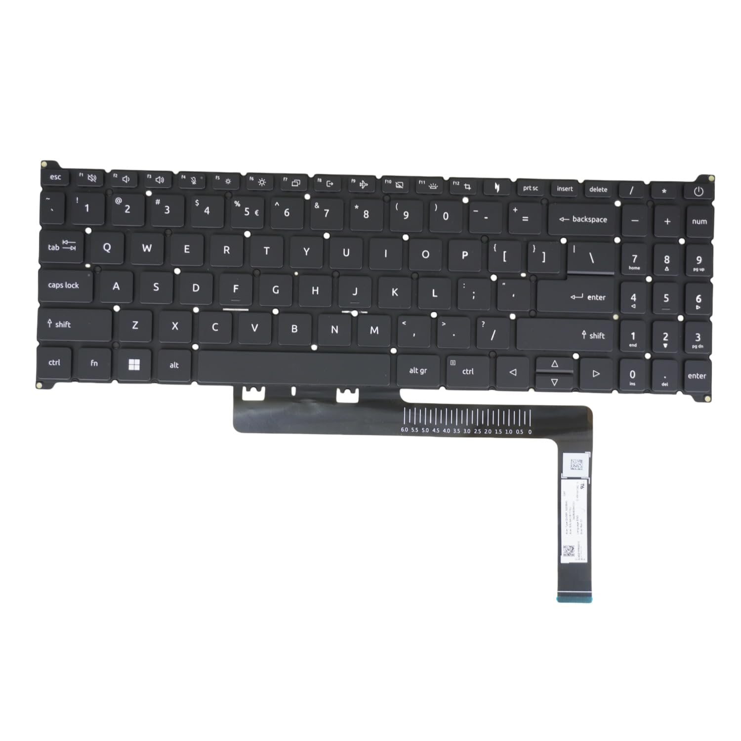 AZUBAYCOM Laptop Replacement Keyboard for Acer Aspire A715-51 A715-51G A715-76 A715-76G, QV05P_N20BWL, NKI151710U, NSK-RA1DBQ Backlit (US English