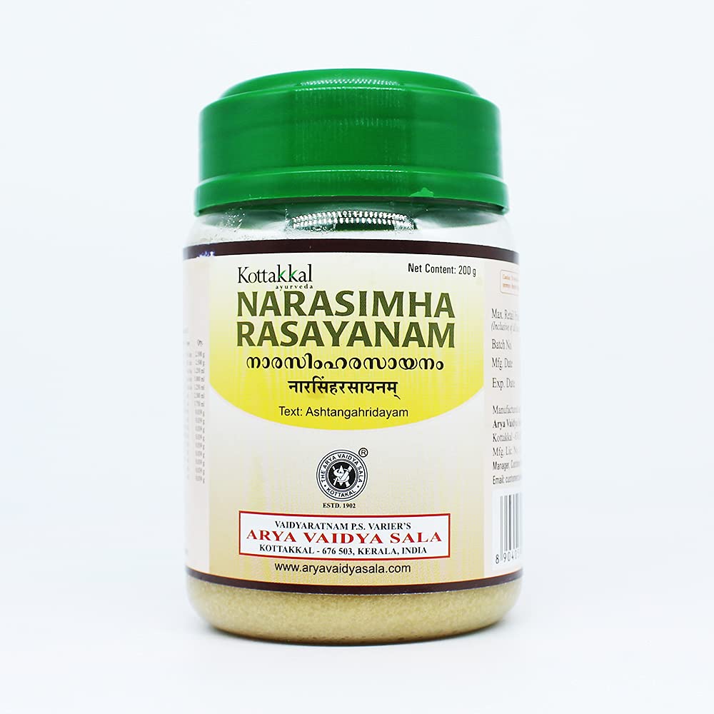 Narasimha Rasayanam-200GM, (Pack Of 3), Of Arya Vaidya Sala Kottakkal and get Golden Oldie Herbs®, Sukanthi Pills-1gm