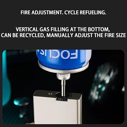 Miniatura 5 de Rocker Gear - Encendedores de chorro recargables, regalos únicos para hombres, encendedor de velas para senderismo (sin combustible de butano)