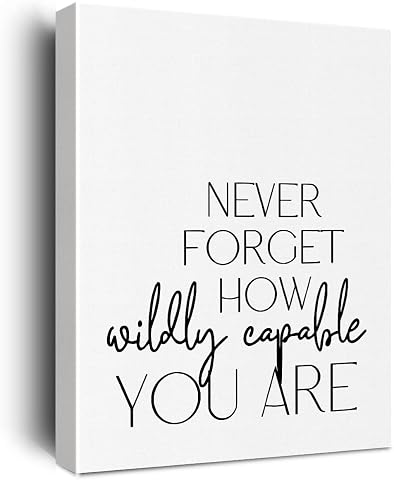Inspirational Office Decor Canvas Wall Art with Positive Quotes