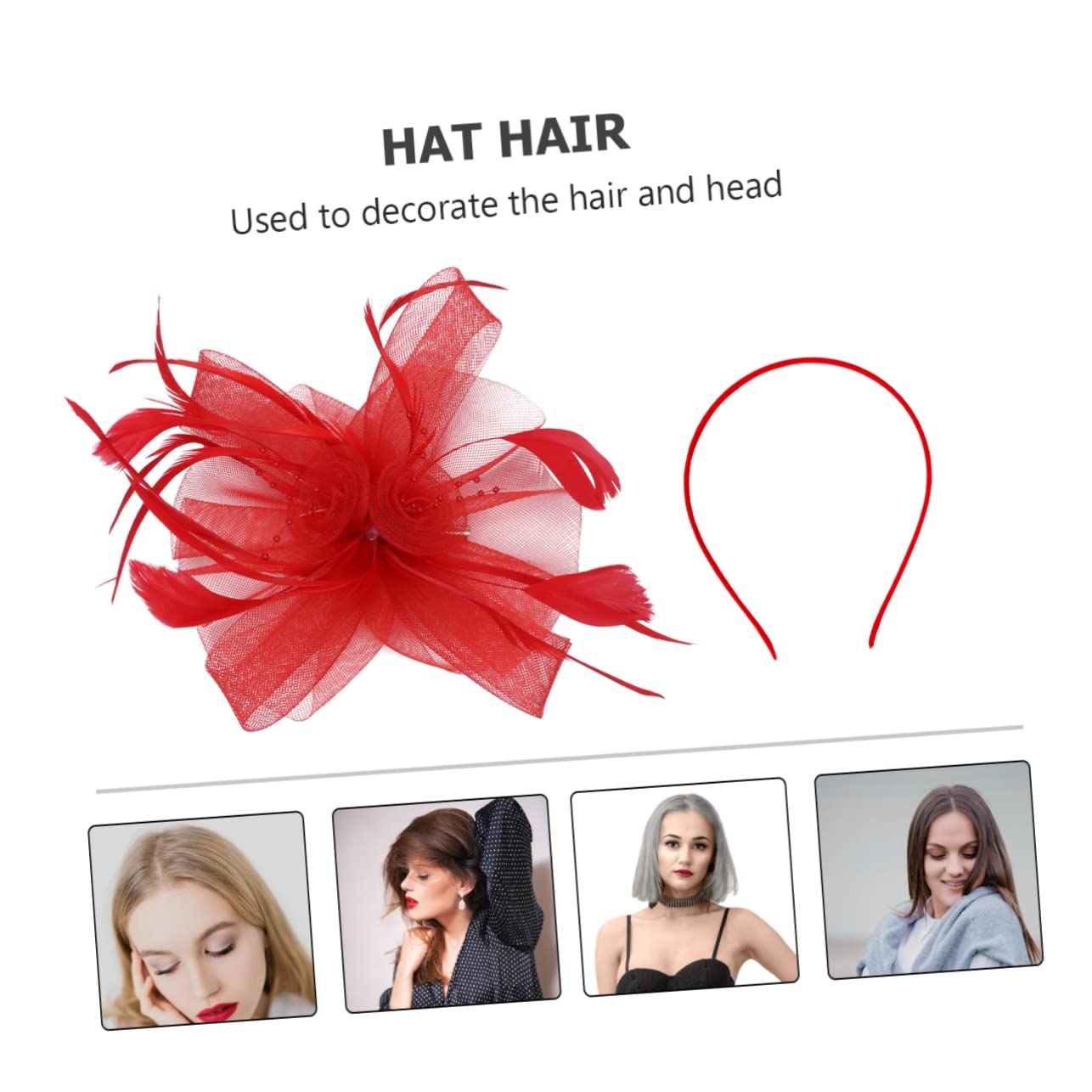 FRCOLOR 3stücke Haarschmuck Mit Federn Und Netzgarn Handgefertigtes Haaraccessoire Für Damen Für Partys Und Besondere Anlässe Atmungsaktiv Und Stilvoll