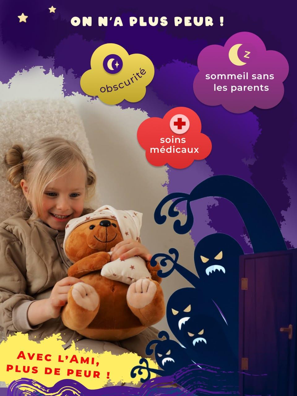 LeCoon Ours en Peluche – 500+ Histoires, comptines et berceuses