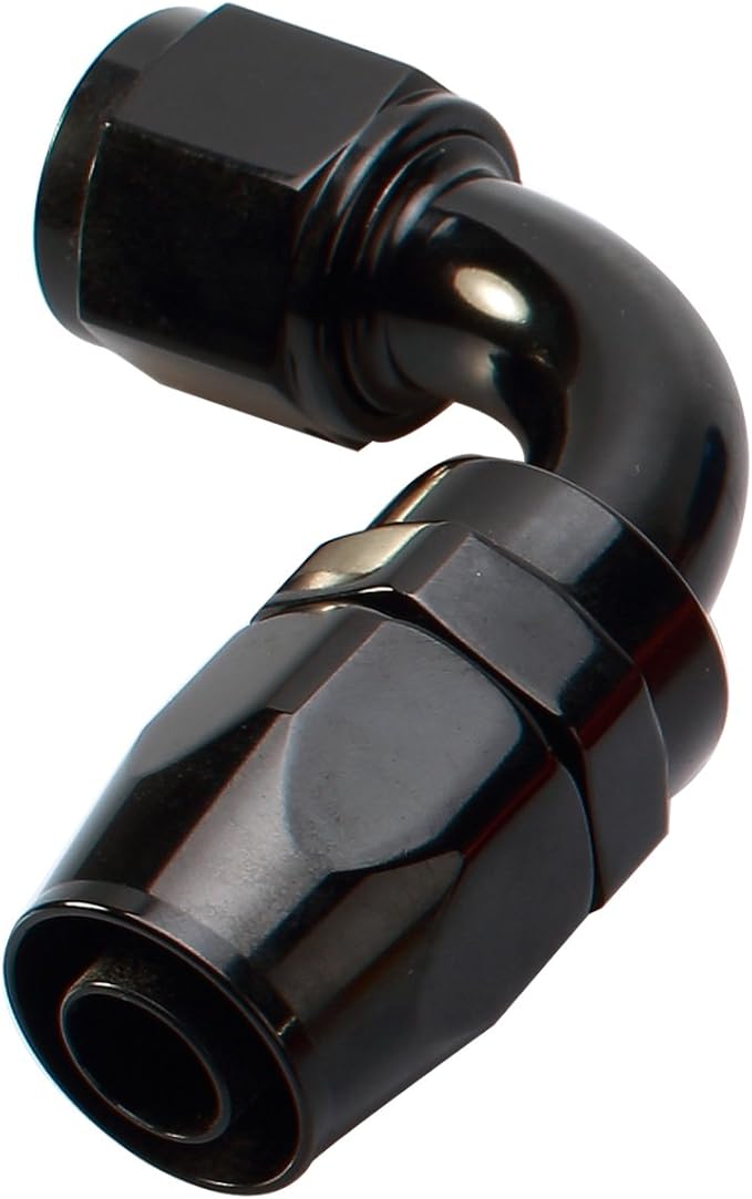 AC PERFORMANCE Aluminum Oil Fuel Line Fitting 90 Degree