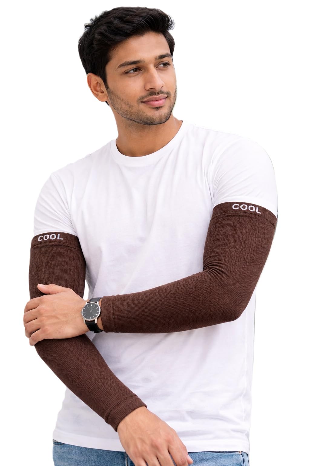 Arm Sleeves | Unisex UV Protection Arm Sleeves for Men & Women | Full Arm Fingerless Gloves for Sun, Dust & Summer Protection | Stretchable Outdoor Sleeves | 1 Pair-image-25