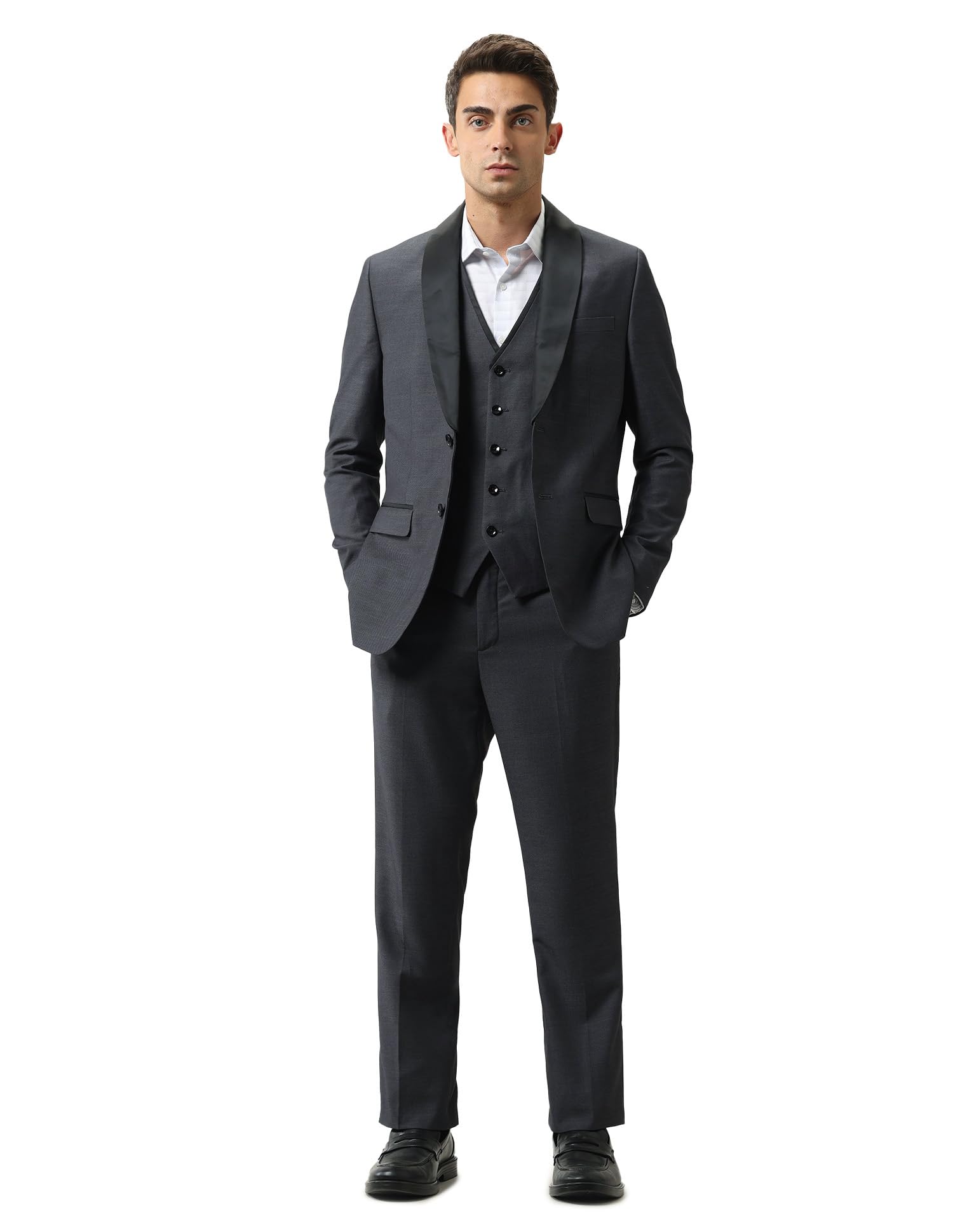 arrow Men's Polyester Business Suit Pants Set-picture-40