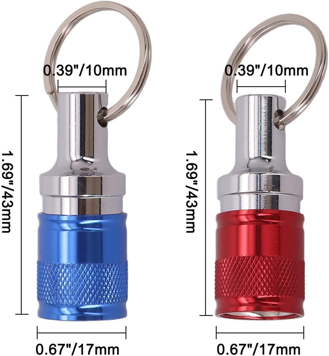 2pcs for SDS Shank Screwdriver Bit Holder Extension Bar, Quick Change Drill, Storage Keychain Tool Accessory, Black(C)