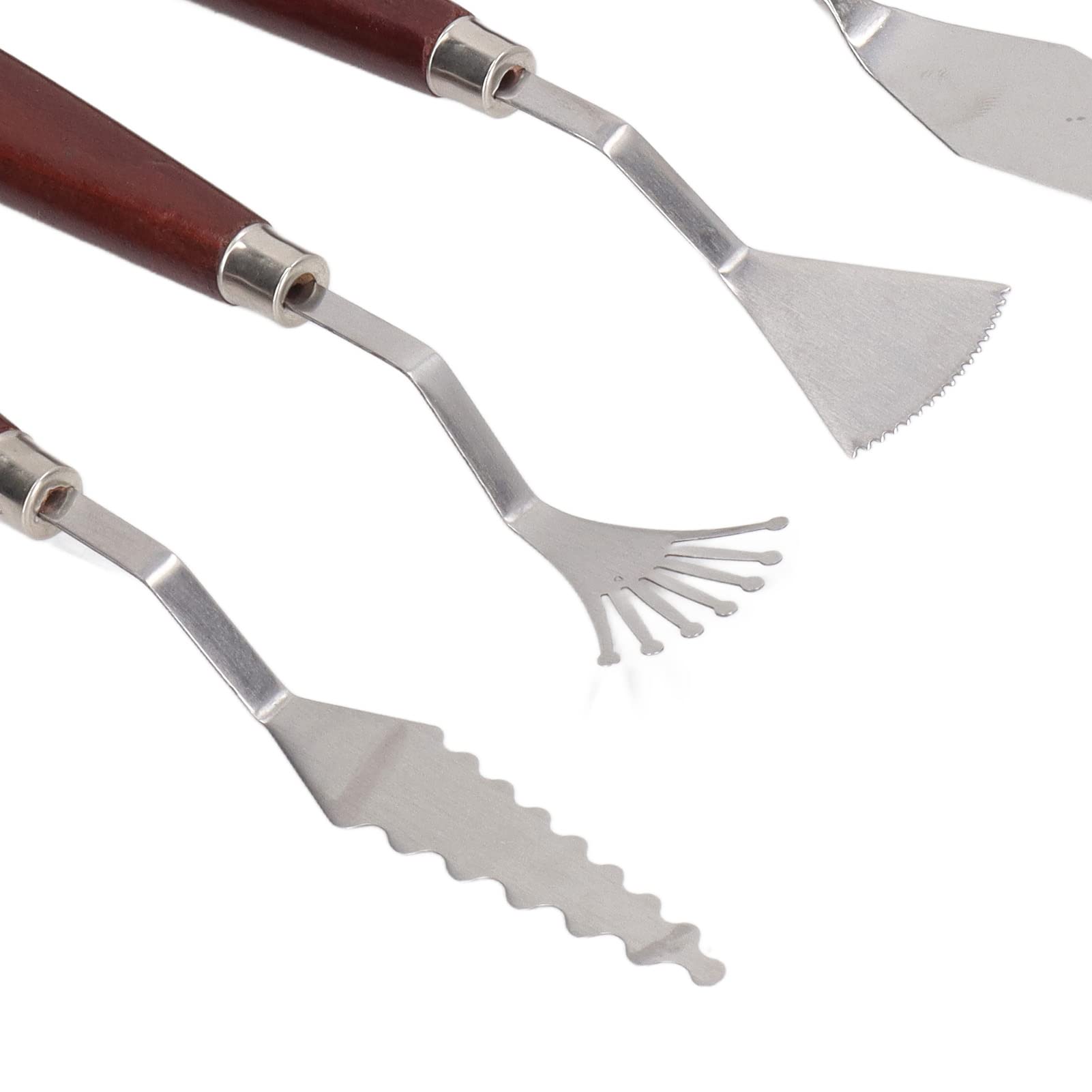 8 Pcs Painting Knife Set Versatile Less Steel Spatula Palette Knives Painting Mixing Scraper For Art Paint Multifunctional Accessory For Home Use