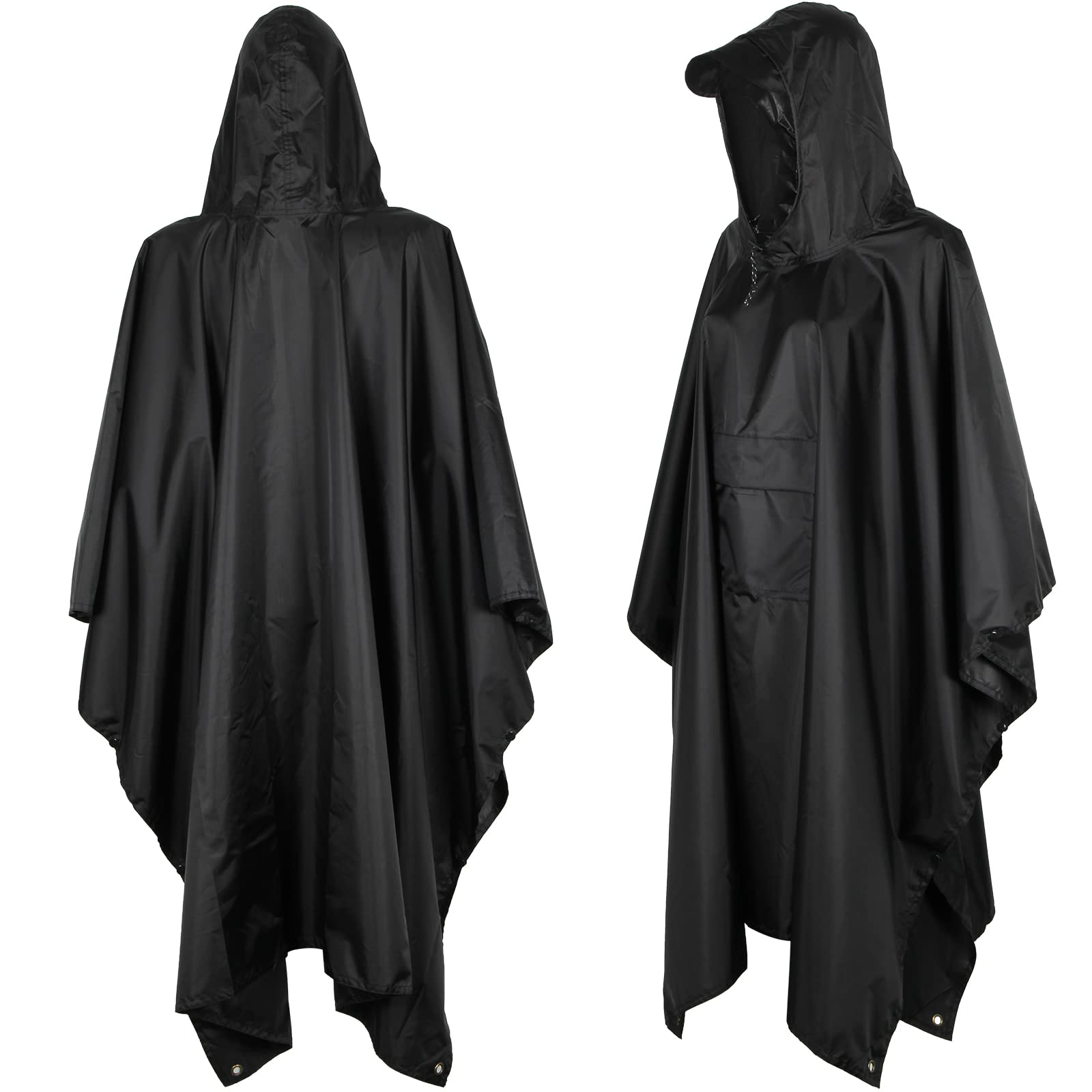 Ynport Crefreak Outdoor Trekking Poncho Antipioggia con Cappuccio Impermeabile Multifunzionale Mantella Antipioggia per Campeggio Escursionismo Trekking