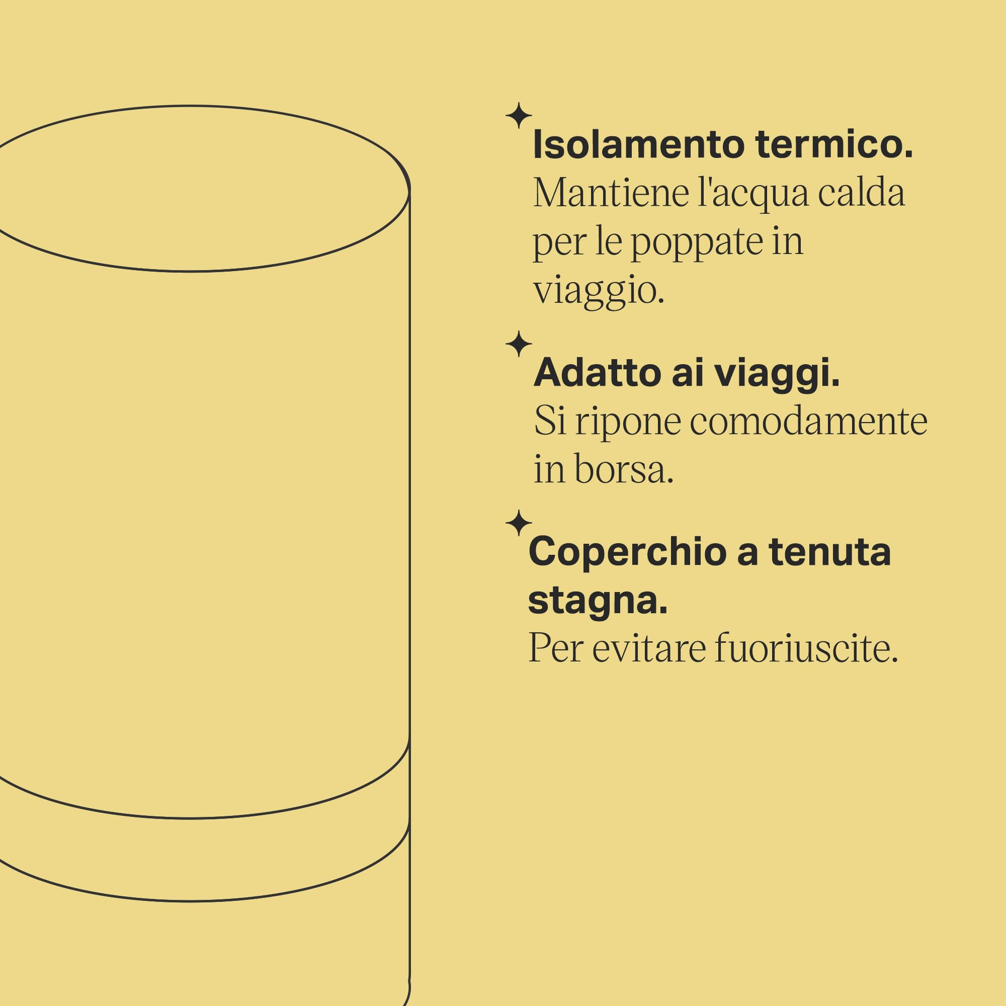 Tommee Tippee Scaldabiberon da Viaggio, Ideale per Viaggi, Isolamento Termico, Borraccia in Acciaio inox con Tappo a Prova di Perdite