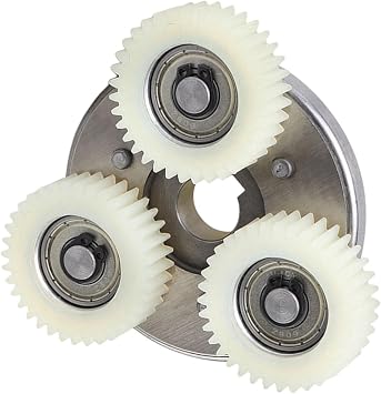 3PS 38mm Outer Diameter Planetary Gear 36T Planetary Gear with Clutch Set 70mm Clutch 36 Teeths Kit Solid Compatible with Motor Ebike Electric Vehicle Bicycle Electric BikeNylon Gear White
