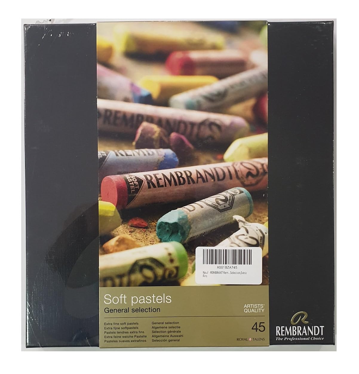 REMBRANT Rembrandt Soft Pastel boîte de 45 Pastel General Selection,Extra Fins