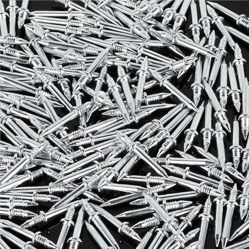 Clavos de doble cabeza para zócalos, sin marcas visibles, para madera, incluye 500 clavos en 5 varillas miniatura 5