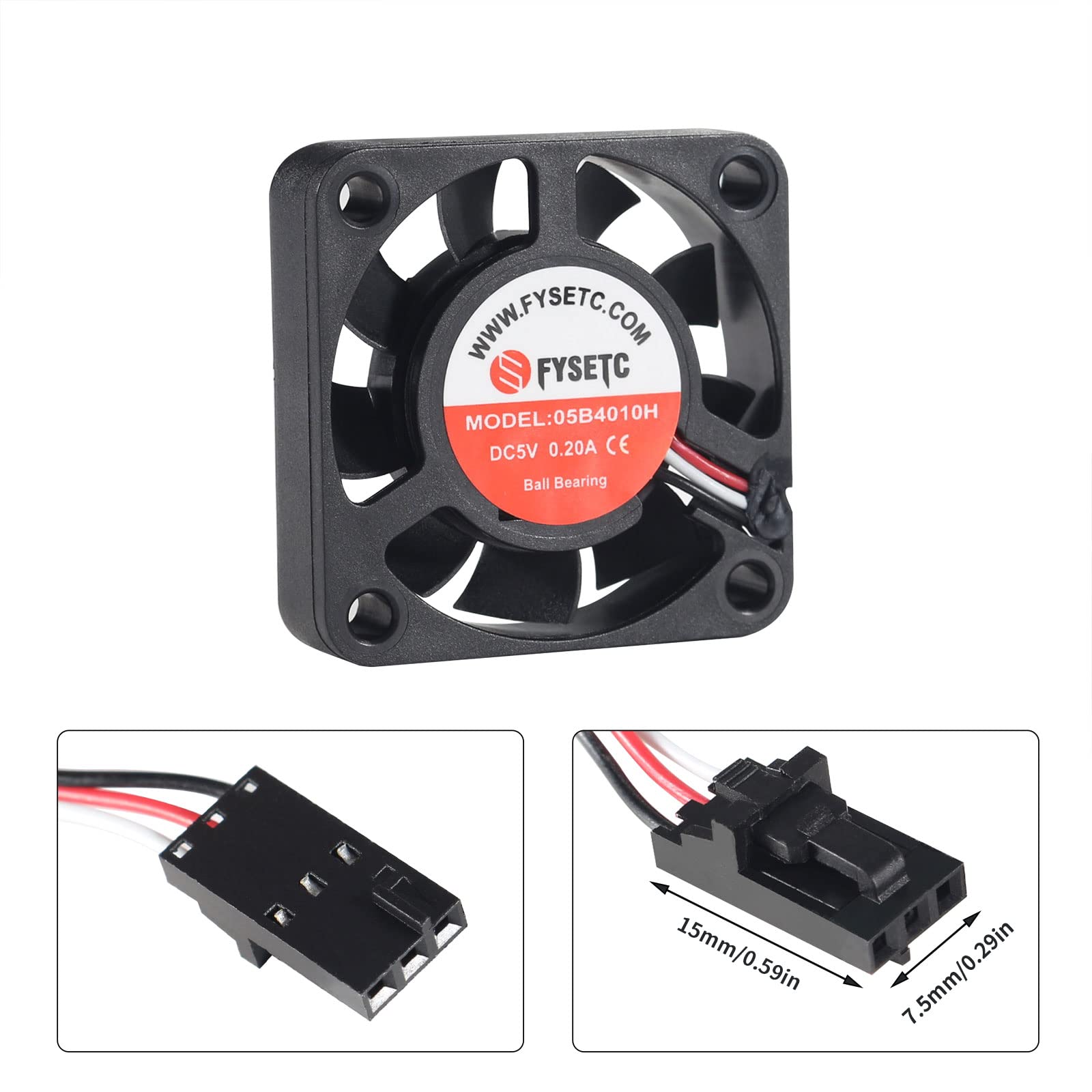 Prusa I3 MK3 MK3S Quiet Hotend Cooling Fan 40mm 4010 3D Printer Part 3 - View #11