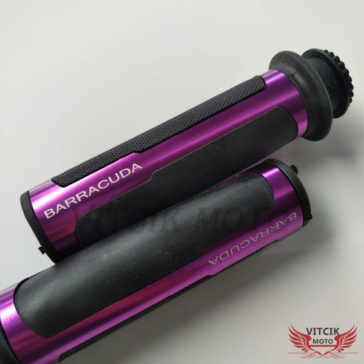 Amazon | VITCIK オートバイ7/8'' アルミ/ゴム製ハンドルバーグリップ