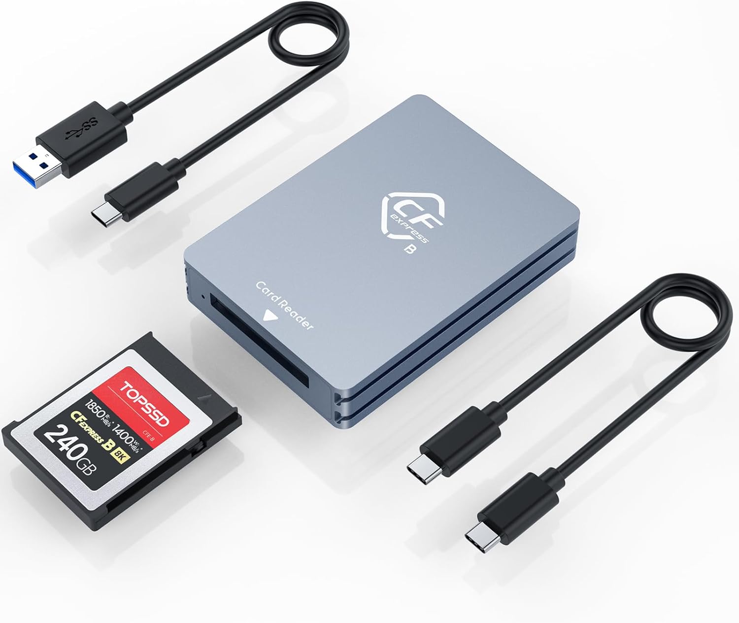 CFexpress Type B Card Reader, 10Gbps USB 3.2 Gen 2 CF