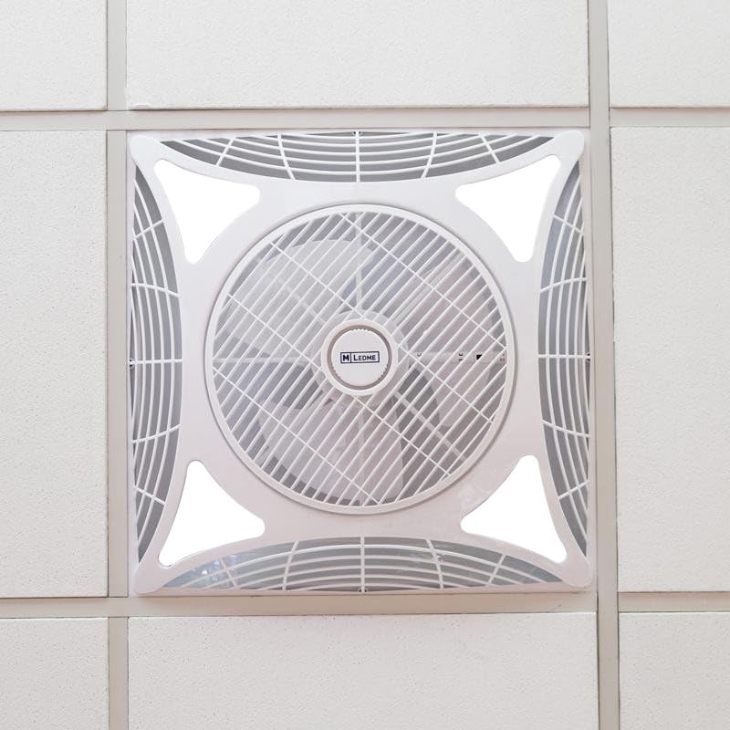 levitantes Ventilador de techo - ventilador de 68W, color blanco, 1172lm, medidas 550x550x250 mm y diseño decorativo moderno. *