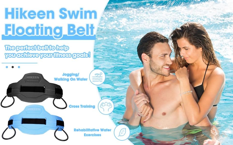 Miniatura 7 de Cinturón flotante para natación, aeróbicos acuáticos con correas de fijación, cinturón de flotación para piscina, fitness y terapia de entrenamiento