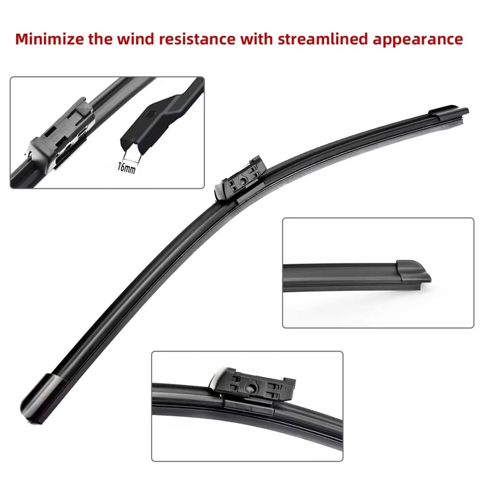 Spazzola Tergicristallo Compatibile con Chevrolet per Trailblazer per MK2 per S-10 2012 2013 2014 2015 2016 2017 Accessori per Auto Spazzole Tergicristallo Anteriore 22"+ 18"