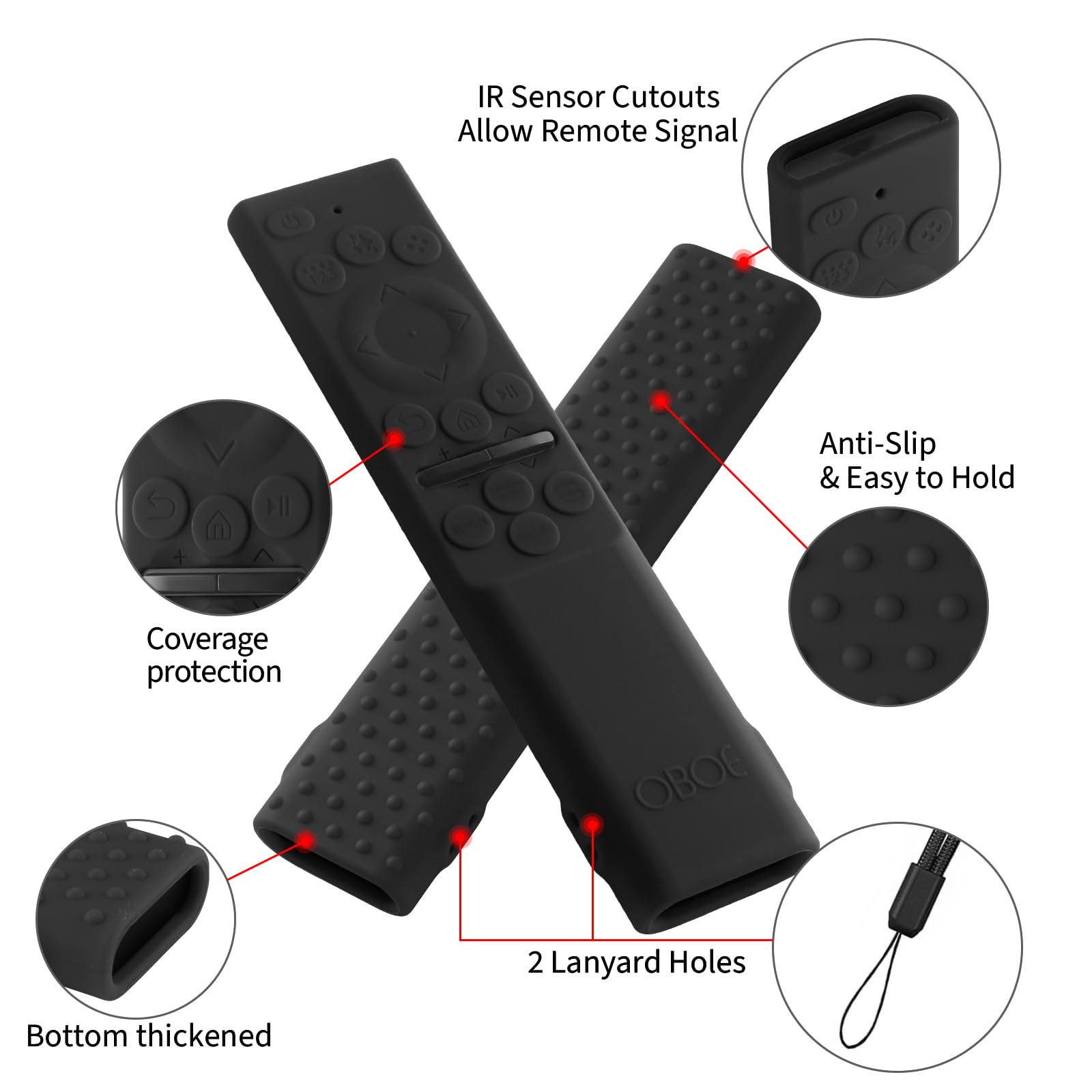 Oboe TV Remote Cover - Samsung BN59-01498A -2 Oboe TV Remote Cover - Samsung BN59-01498A -2