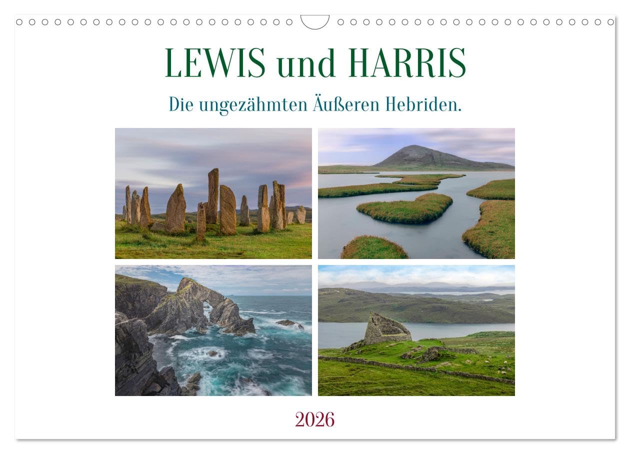 Lewis and Harris, the untamed Outer Hebrides. UK-Version (Wall Calendar 2026 DIN A3 Landscape), CALVENDO 12 Month Wall Calendar — image 1