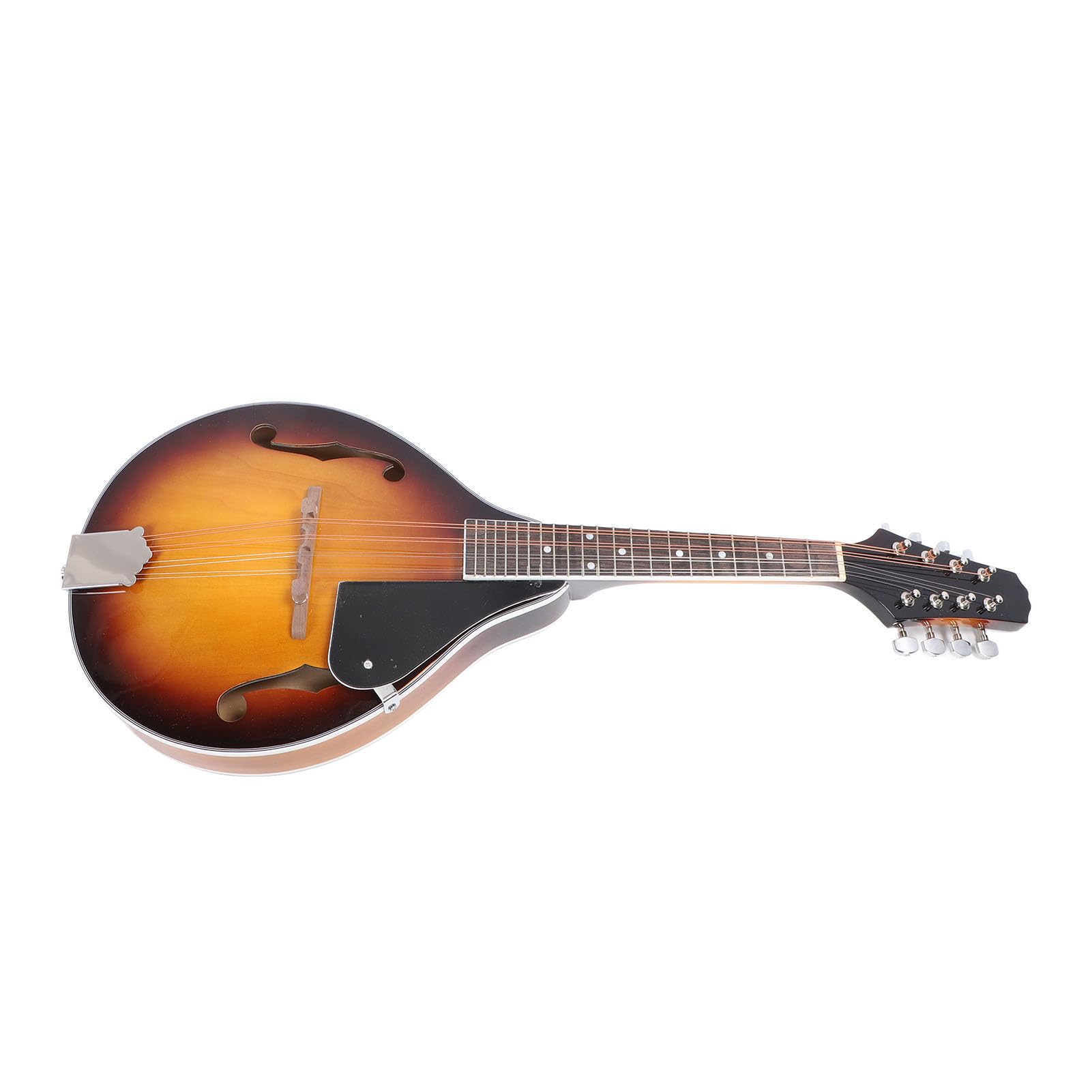 Mandolina en Forma de A, Mandolina Acústica de 8 Cuerdas con Bolsa de Cuerdas, Púas, Paño de Limpieza, para Diestros, Instrumento Musical