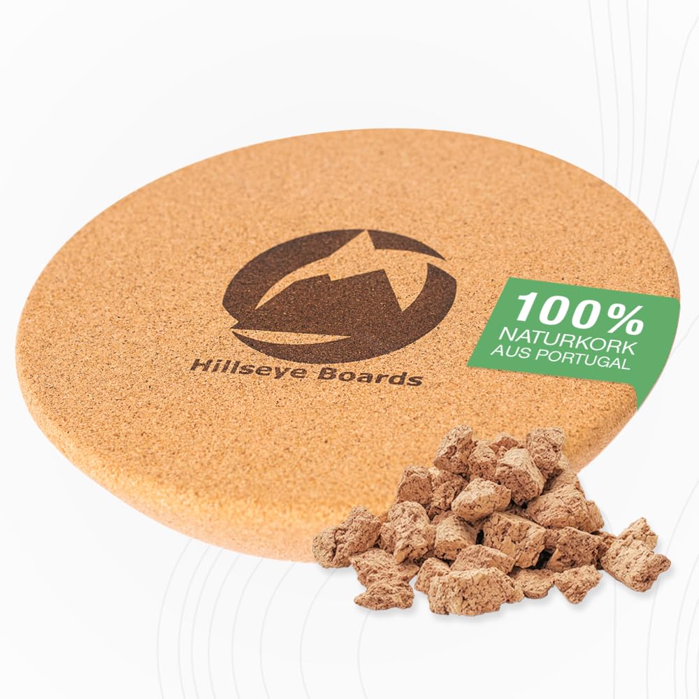 Premium Kork-Halbkugel aus Portugal – Nachhaltiger Balance-Trainer für Fitness, Yoga & Reha – Ideales Zubehör für Balance Boards (Indoor & Outdoor)