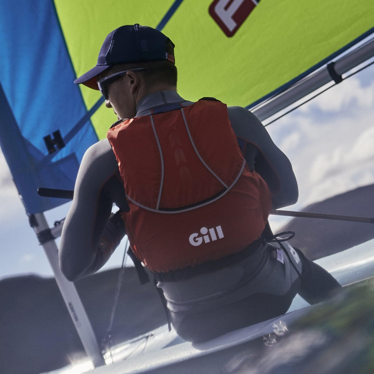 Gill Junior PRO Racer Side Zip 50N Kayak Dinghy Sailing PFD Giubbotto salvagente per Sport Acquatici - Arancione - Unisex