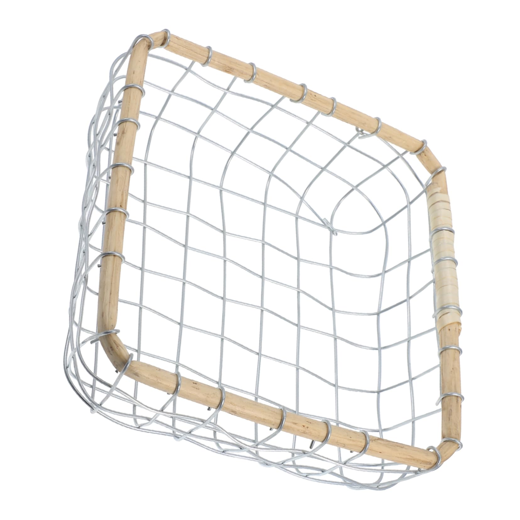 Hemobllo Hollow out Metal Fruit Basket Stylish Iron Wire Serving Tray for Bread Snacks and Decor Compact Design for Kitchen Dining Office Use