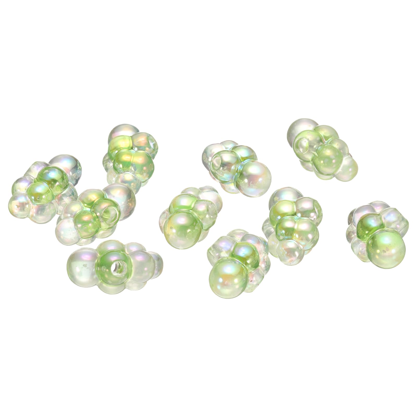 CoCud Bubble Clusters for Miniature Dollhouse Bathtub, 1:16 Scale Acrylic Matte Green Bubbles - (Applications: for DIY Craft, Fairy Beach Decor), 10-