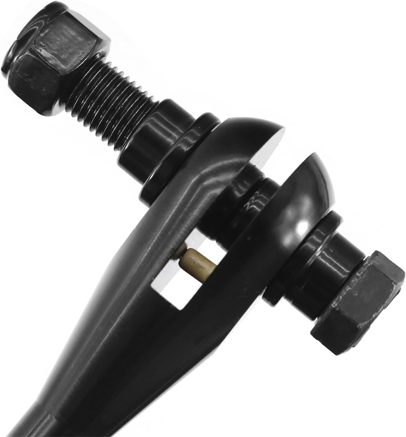 IKON MOTORSPORTS Limit Strap Clevis, Compatible with Universal Trucks SUV ATV UTV Off-Road, Adjustable Heavy Duty Weld On Suspension Mounting Kit, Black, 1PC
