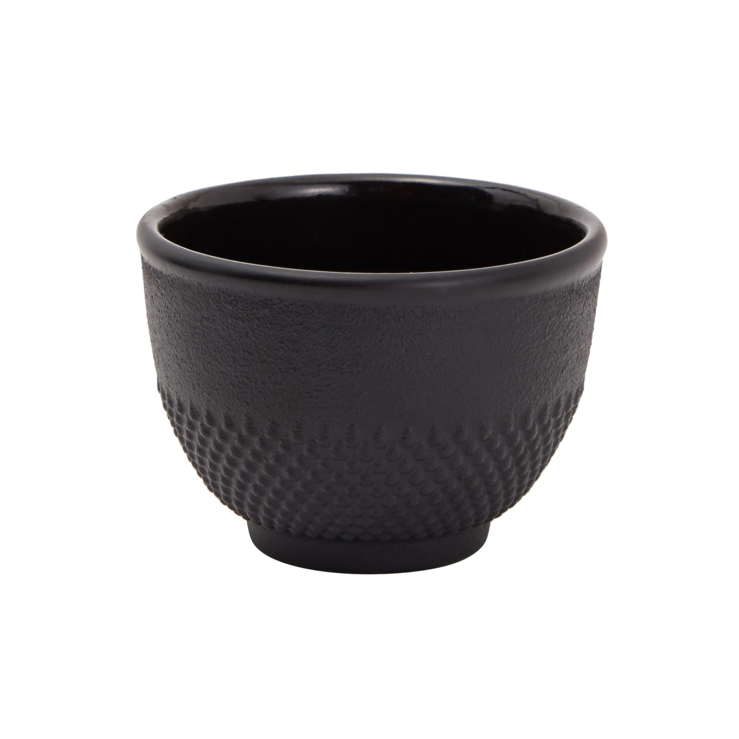 Juvale Japanisches Teeset mit Gusseisen-Teekanne (1200ml), Untersetzer und 2 Becher, Teeset im Tetsubin-Stil, Schwarz