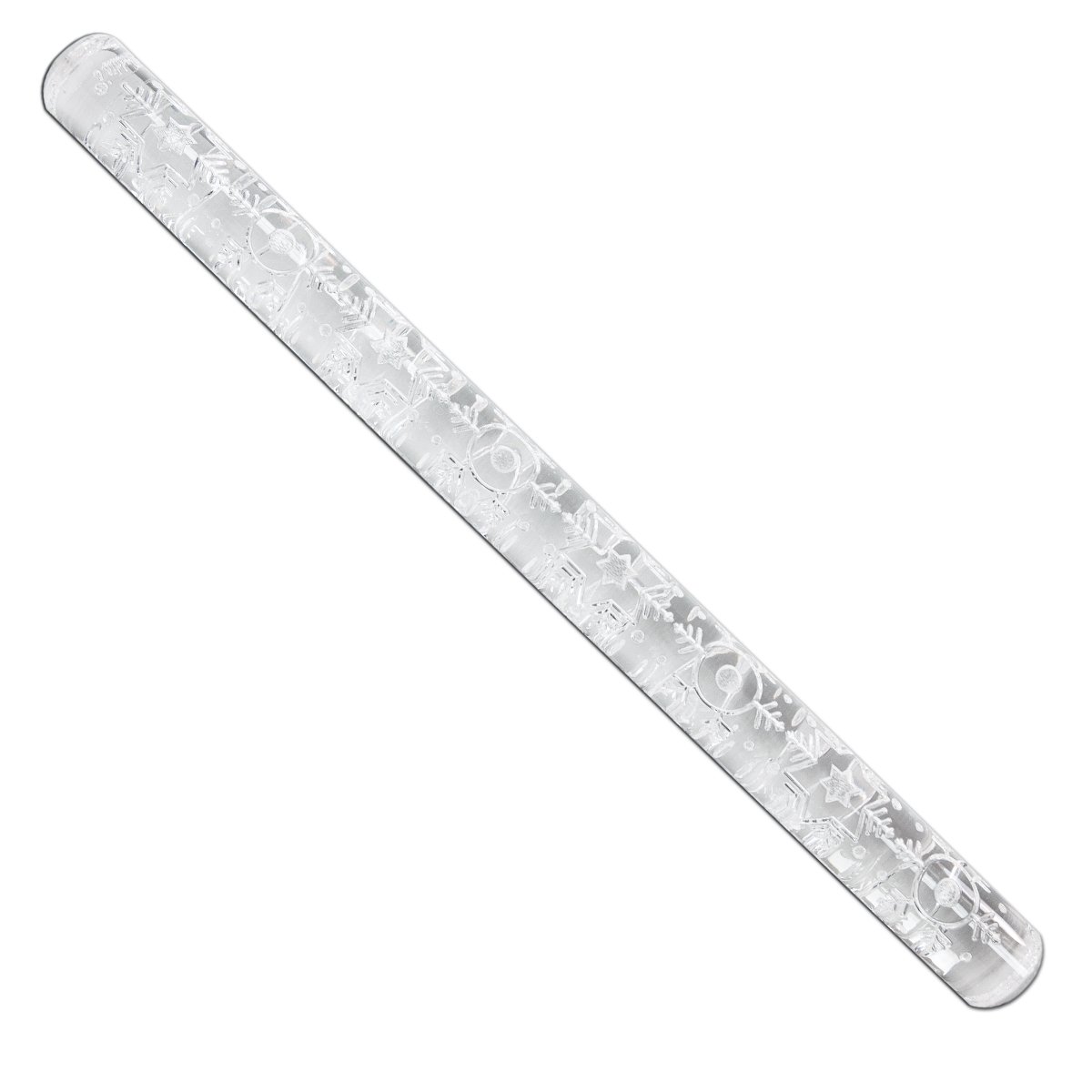 Fat Daddio's Impression Rolling Pin Acrylic, Snowflakes, 2 Pattern