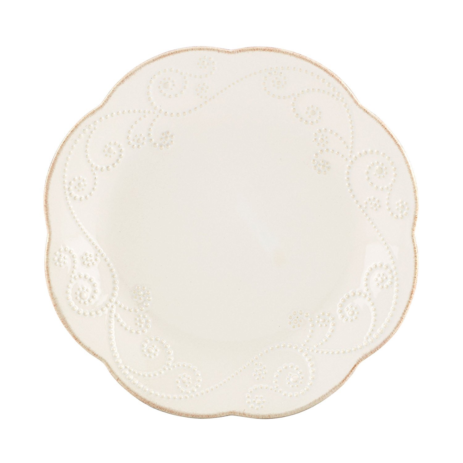 Lenox French Perle Dessert Plates, White, Set of 4
