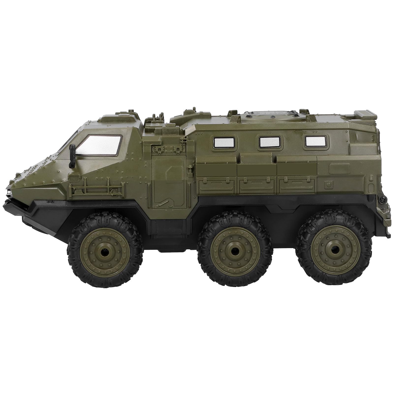 Ciężarówka Pancerna RC, 2,4 GHz Szybki Zdalnie Sterowany Samochód 6WD RC Tank 1/16 Skala Wojskowa Ciężarówka Zabawka